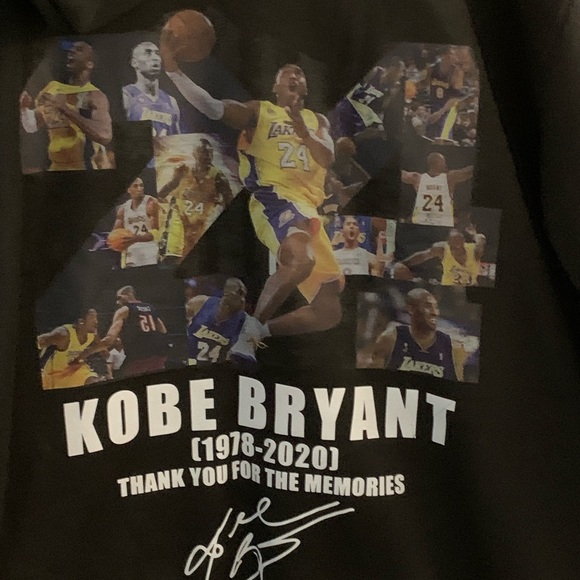 Kobe Bryant ( thanks for the memories) black unisex hoodie size 4XL - Picture 6 of 11